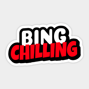 Bing Chilling Ice Cream Meme Sticker